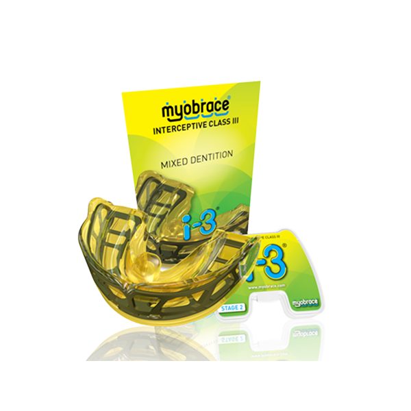 i-3Sy (i-3) Myobrace с каркасом Этап 2 при аномалиях III класса. SMALL / Желтый (MRC)