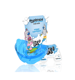 MK1Mb (i-2N) Myobrace Этап 1 Коррекция вредных привычек. MEDIUM / Голубой (MRC).